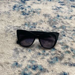 Black cat eye sunglasses